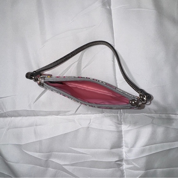 Vintage Coach poppy butterfly bundle - cosmetic bag and wristlet - Picture 6 of 7